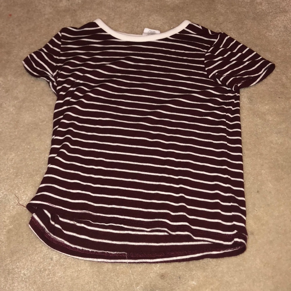 Red and white T-shirt